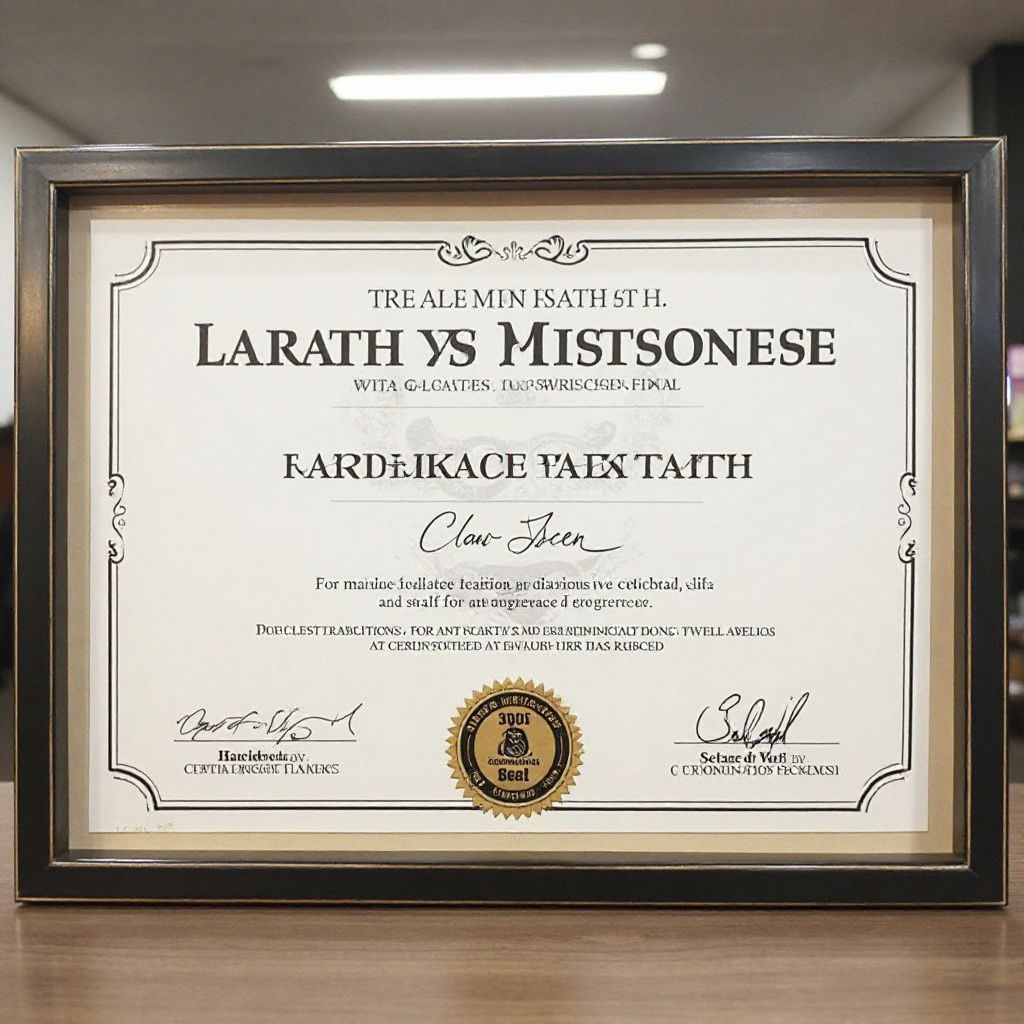 Certificado de Excelencia